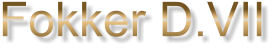 Fokker D.VII
